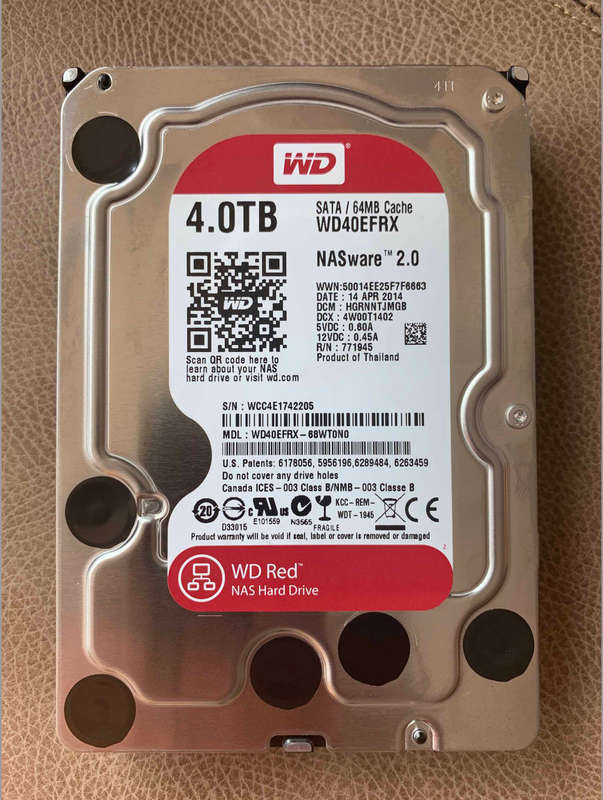 Western Digital WD40EFRX RED - 4TB NAS Hard Drive