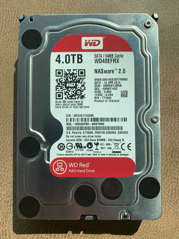 Western Digital WD40EFRX RED - 4TB NAS Hard Drive