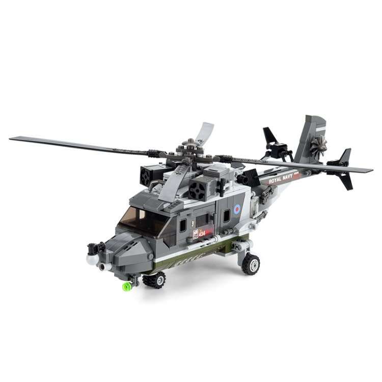CAYI 2237 Helicopter Model Building Blocks STEM Toys Kit Set