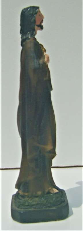 JESUS - SACRED HEART STONE RESIN FIGURINE 14 cm