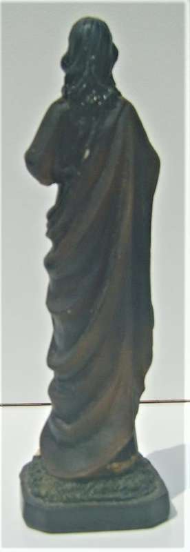 JESUS - SACRED HEART STONE RESIN FIGURINE 14 cm