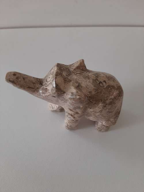 FOSSIL MARBLE ELEPHANT
