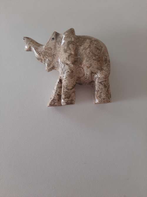 FOSSIL MARBLE ELEPHANT