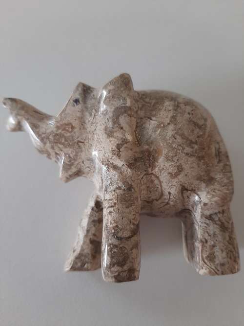 FOSSIL MARBLE ELEPHANT