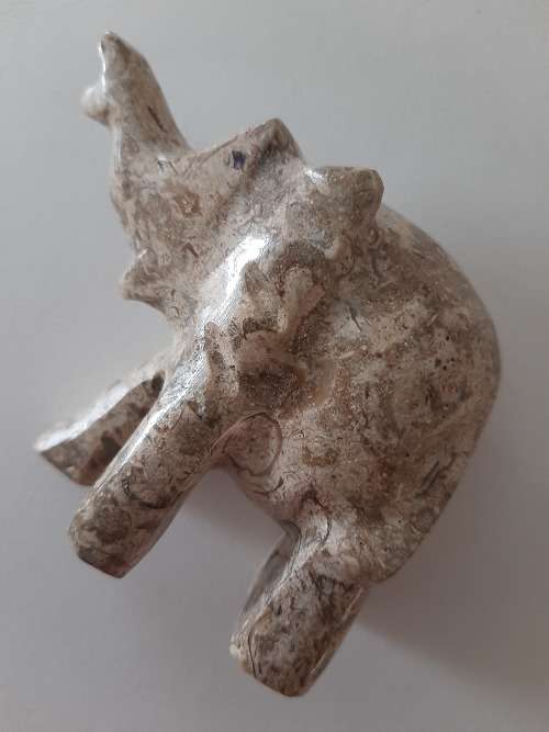 FOSSIL MARBLE ELEPHANT