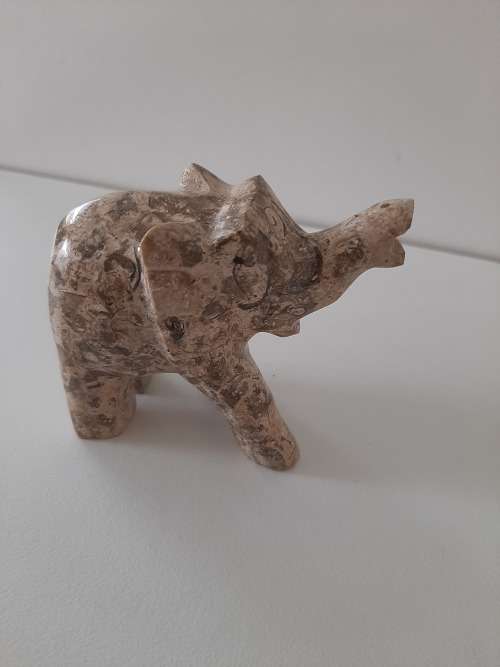 FOSSIL MARBLE ELEPHANT