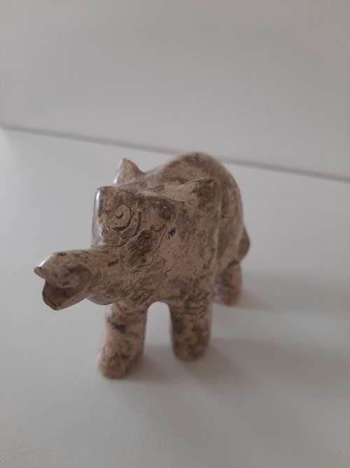 FOSSIL MARBLE ELEPHANT