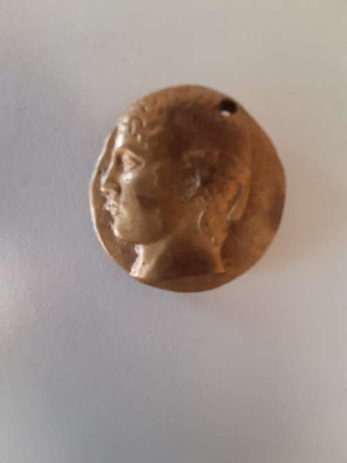 GRECIAN BRASS PENDANT
