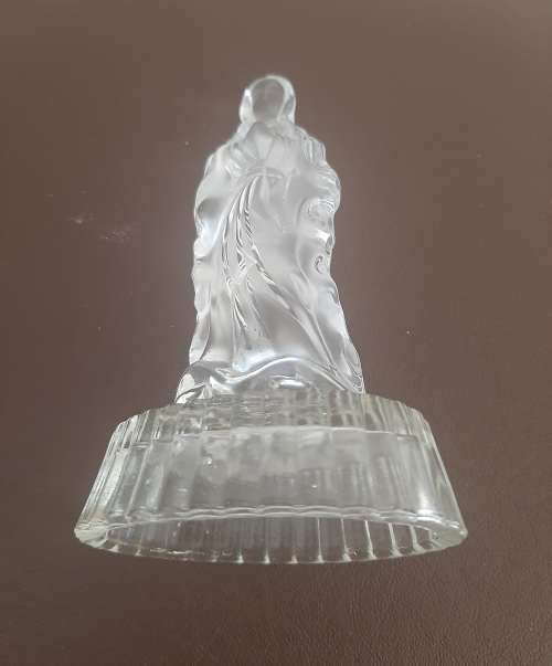 FROSTED MADONNA (MOTHER MARY) STATUE