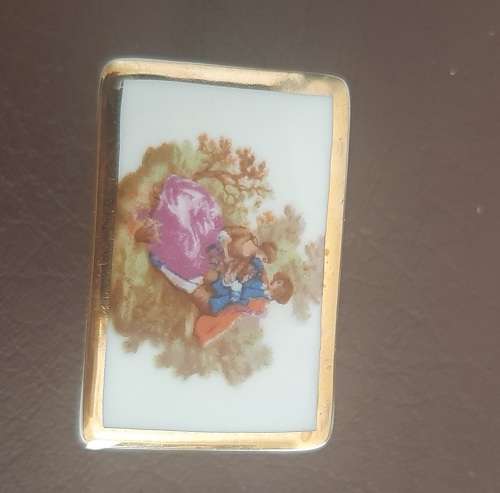 LIMOGES PORCELAIN FRANCE MINIATURE TABLE
