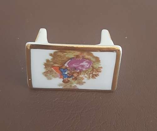 LIMOGES PORCELAIN FRANCE MINIATURE TABLE