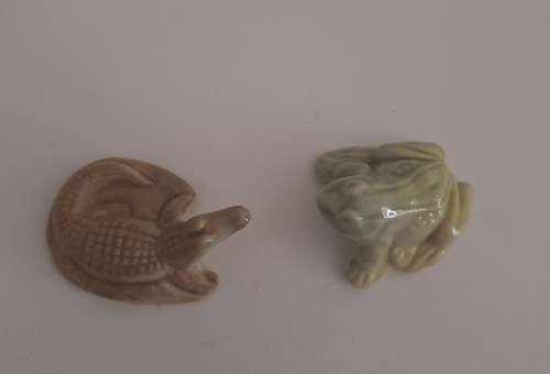 CROCODILE AND FROG WADE WHIMSIES