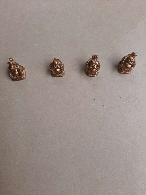 QUADRUPLE (FOUR) MINIATURE BUDDHAS