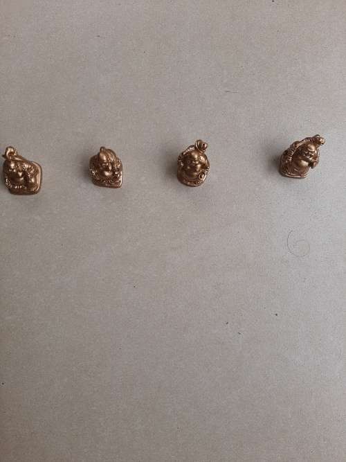 QUADRUPLE (FOUR) MINIATURE BUDDHAS
