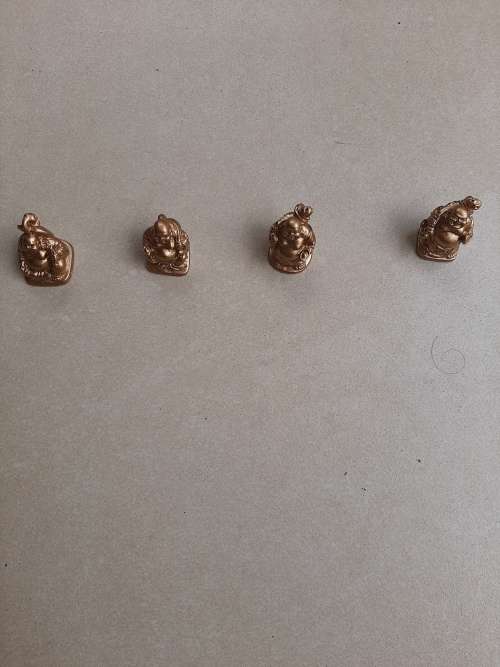 QUADRUPLE (FOUR) MINIATURE BUDDHAS