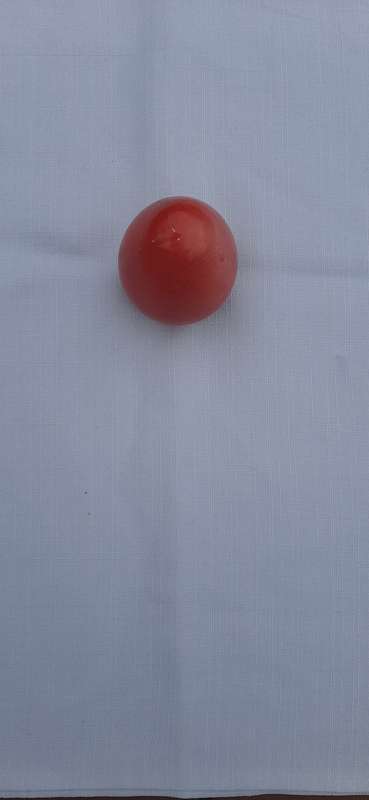 VINTAGE RED ALABASTER EGG