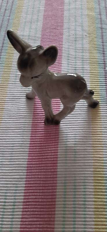 VINTAGE PORCELAIN CUTE PAIR DONKEY FOALS