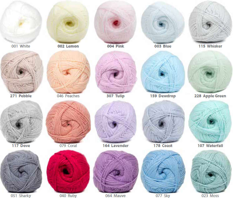 Lullaby Yarn Wool Double Knit Pullskein 100g Ball