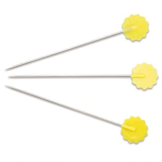 Prym Heat Resistant Quilt pins with flower head