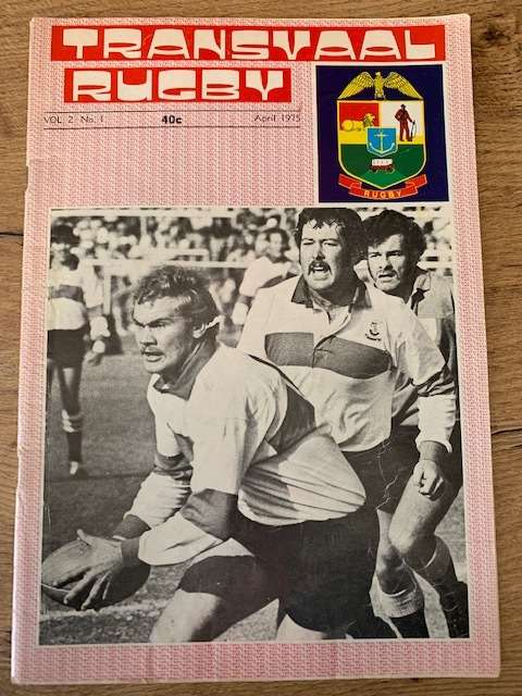 Rugby Programme - Transvaal vs Western-Province 1975
