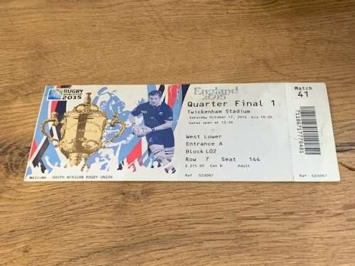 Rugby Ticket 2015 Rugby World Cup - South-Africa vs Wales 17/10/2015