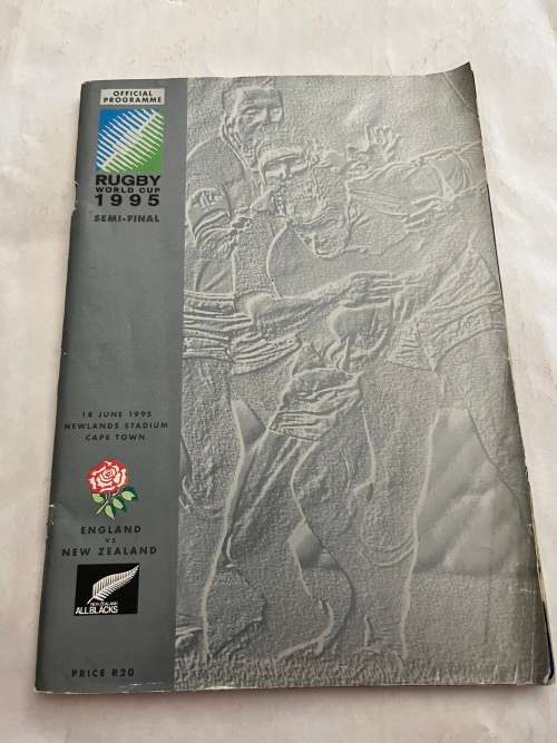 Rugby Programme - England vs All Blacks 18/06/1995 **SEMI**