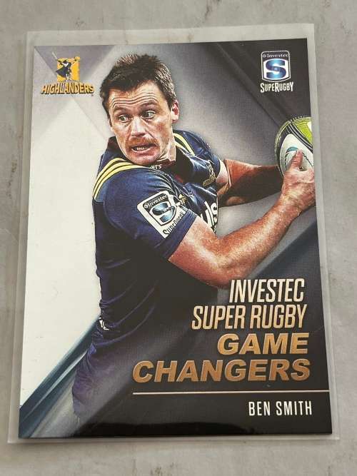 Rugby Card - 2018 Tap and Play Insert Foil Card - Gamechangers: Ben Smith H-14