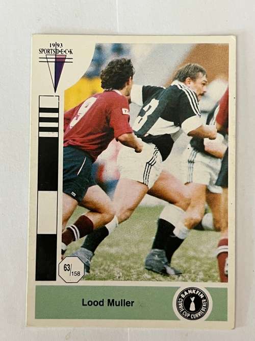 1993 Sportsdeck Rugby Card - Lood Muller Nr63
