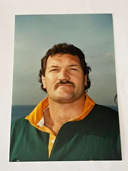 Original Rugby Photo - Vleis Visagie
