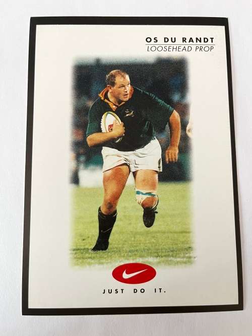 2000 Nike Rugby Card - Os du Randt