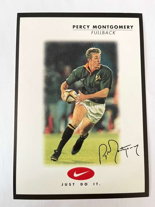 2000 Nike Rugby Card - Percy Montgomery