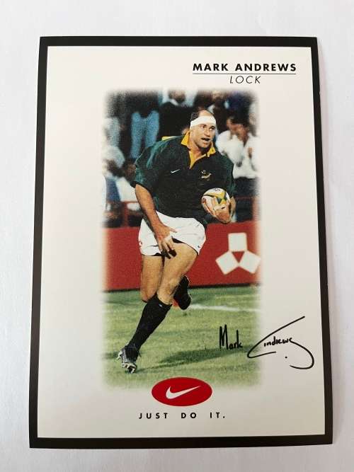 2000 Nike Rugby Card - Mark Andrews