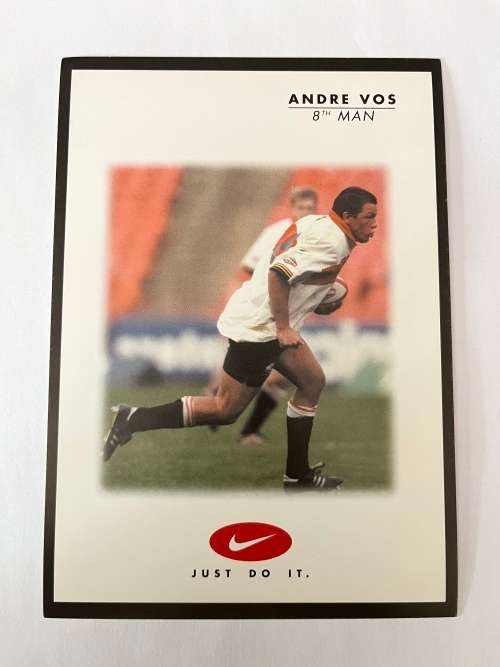 2000 Nike Rugby Card - Andre Vos