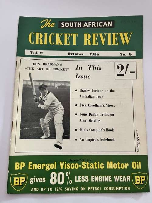 The South-African Cricket Review - October 1958