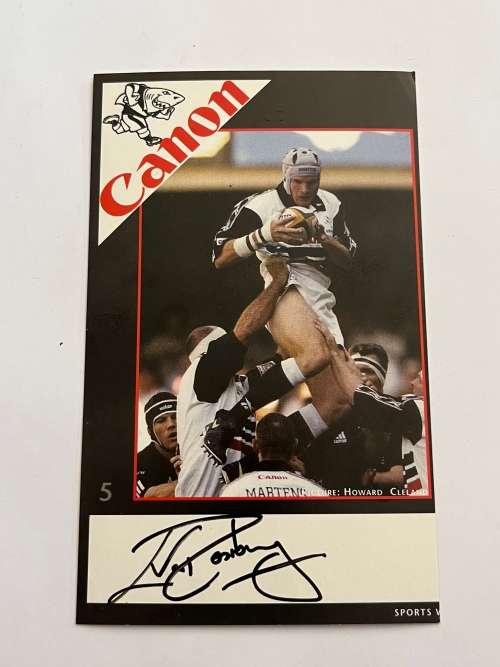 Rugby Card - Charl van Rensburg (Signed) nr 5