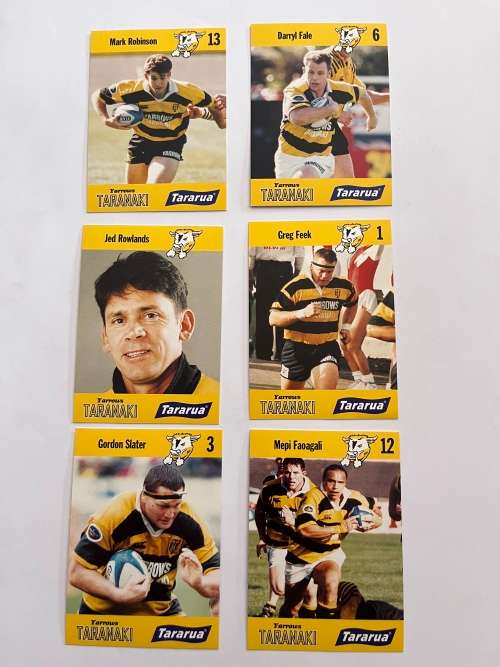 1998 Yarrows Taranaki Rugby Cards - 6 Cards