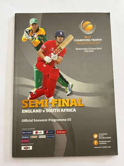 Cricket Programme ICC Champions Trophy - South-Africa vs England 19/06/2013