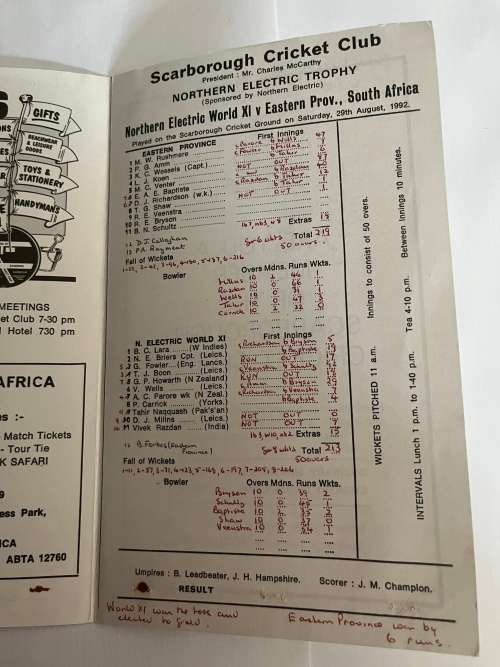 Various Cricket Score Cards (7)