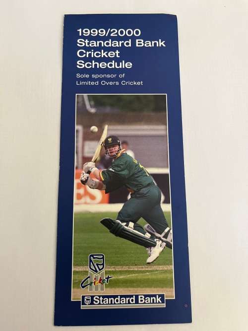 Cricket - 1999/2000 Standard Bank Cricket Schedule/Fixture/Itinerary