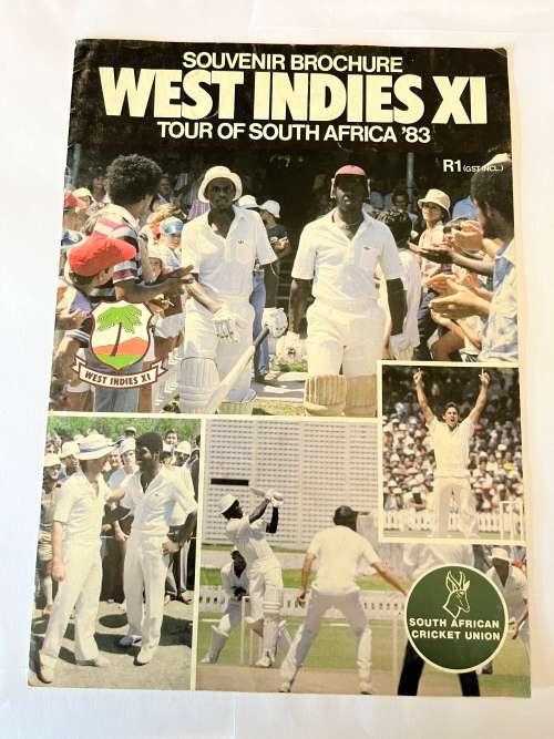 Cricket Souvenir Brochure: West-Indies XI Tour of South-Africa 1983