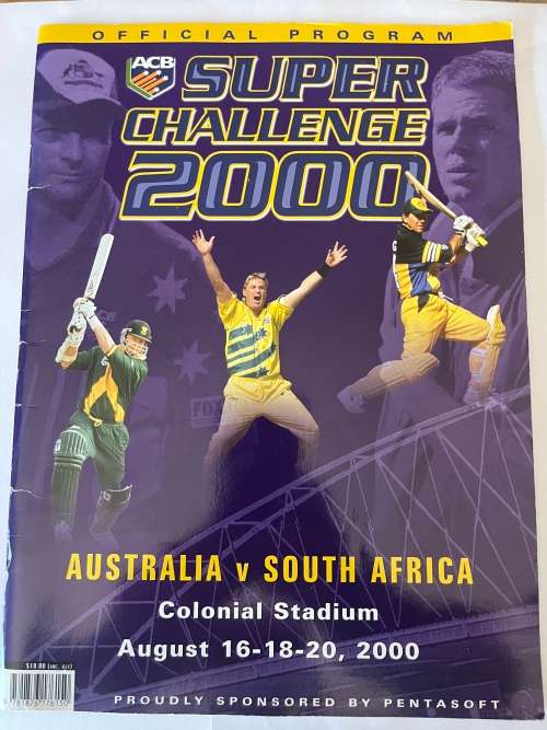Cricket Programme - Australia vs South-Africa 16-18-20 Aug 2000