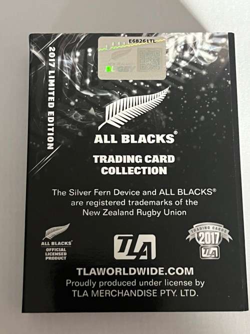 Rugby Card Set - 2017 Limited Edition (nr10 of 150 produced) TLA All Black Trading Card Collection