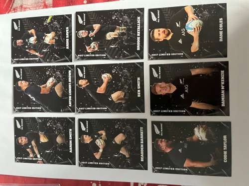Rugby Card Set - 2017 Limited Edition (nr10 of 150 produced) TLA All Black Trading Card Collection