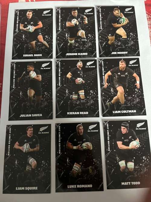 Rugby Card Set - 2017 Limited Edition (nr10 of 150 produced) TLA All Black Trading Card Collection