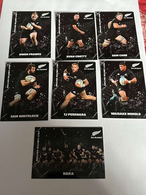 Rugby Card Set - 2017 Limited Edition (nr10 of 150 produced) TLA All Black Trading Card Collection