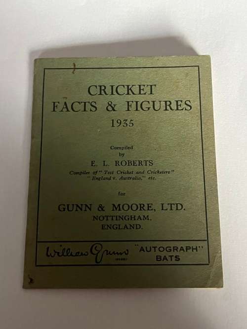Cricket Facts and Figures 1935
