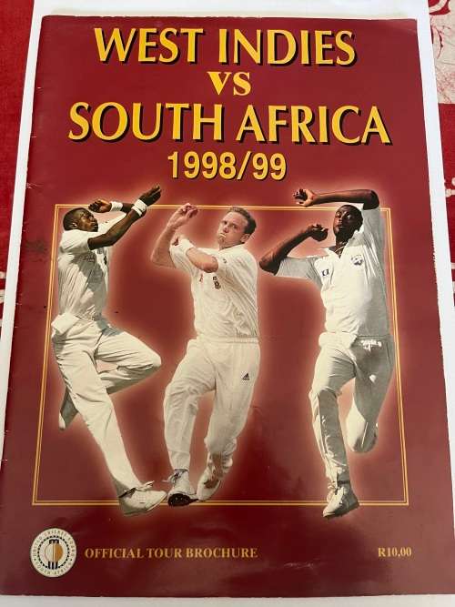 Cricket Brochure - West-Indies vs South-Africa 1998/1999 tour