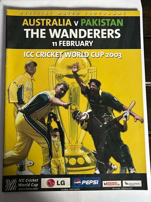 Cricket Programme - Cricket World Cup Australia vs Pakistan 11/02/2003
