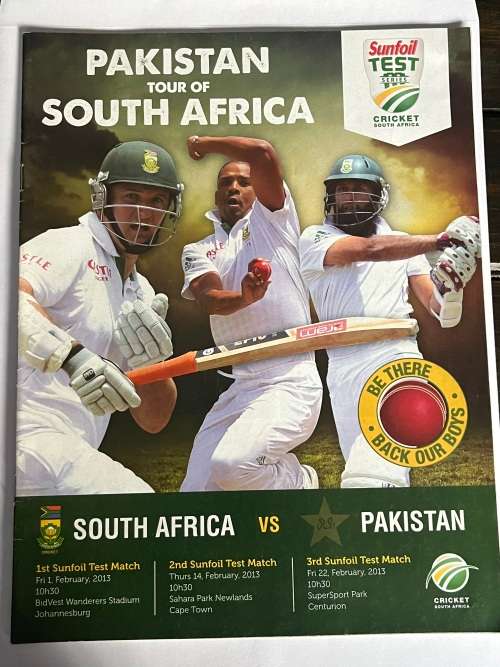 Cricket Brochure - Pakistan Tour of South-Africa 2013