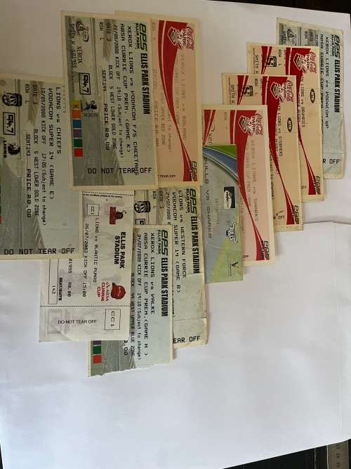 Rugby Tickets * 11 Unique (Random 1st class matches 2003-2012